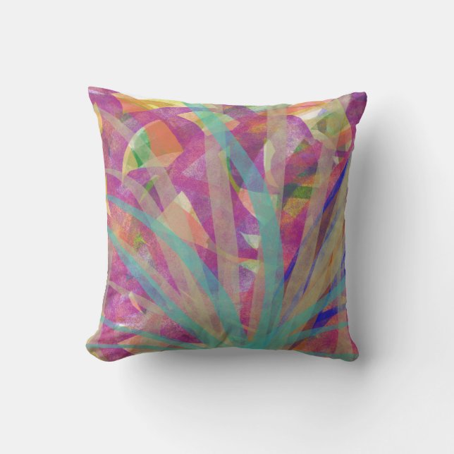 Joyful Reef Throw Pillow (Front)
