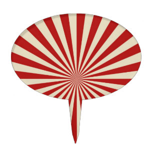 Joyful Retro Vintage Popcorn Classic Spin Wheel Cake Topper