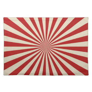 Joyful Retro Vintage Popcorn Classic Spin Wheel Placemat