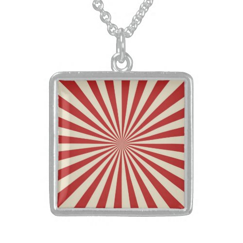 Joyful Retro Vintage Popcorn Classic Spin Wheel Sterling Silver Necklace