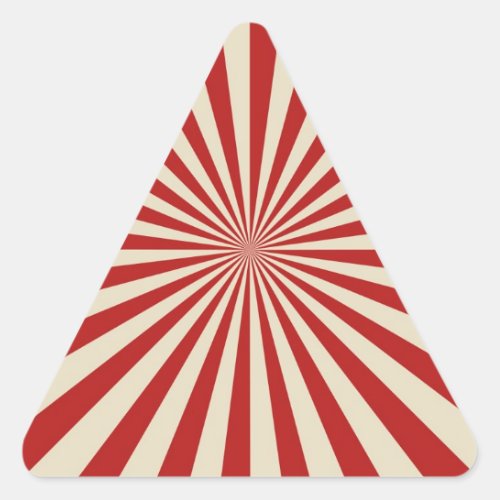 Joyful Retro Vintage Popcorn Classic Spin Wheel Triangle Sticker