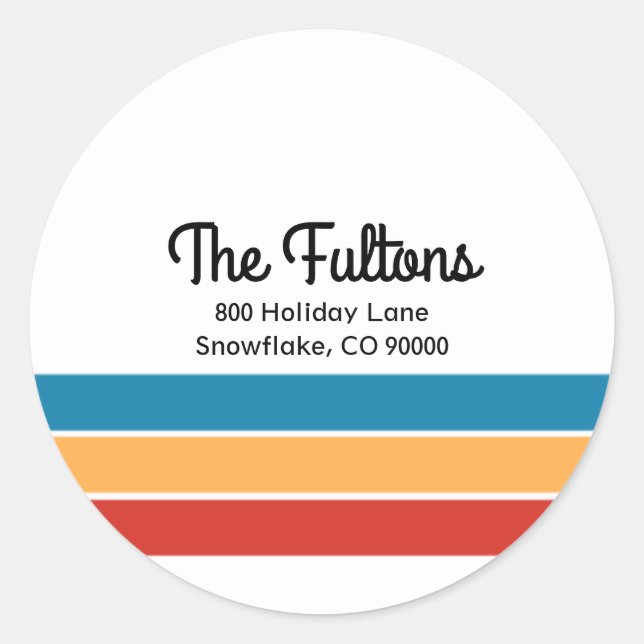 Joyful Return Address Envelope Seal (Front)