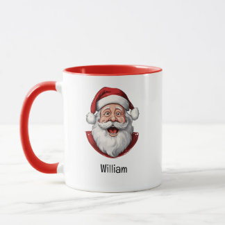 Joyful Santa Potrait Christmas Combo Mug