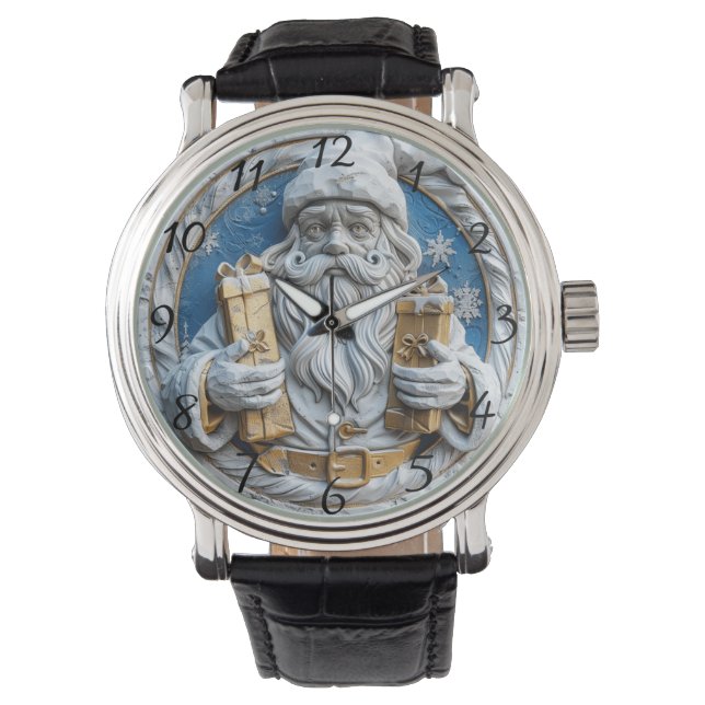 Joyful Santa with Christmas gifts Watch (Front)