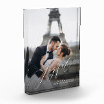 Joyful Script Photo Block<br><div class="desc">This charming photo block features your favorite photo with JOYFUL in a beautiful script and your details in chic lettering. Great as a gift or to display your favorite photo in your own home.</div>