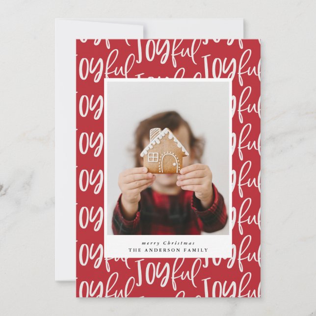 joyful script photo plaid elegant colorful (Front)