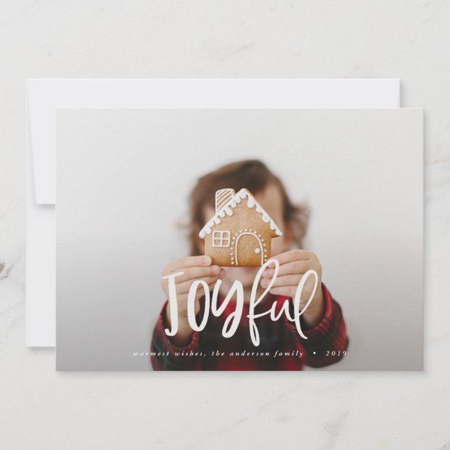 joyful script photo plaid elegant colorful (Front)
