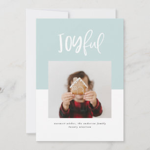joyful script photo plaid elegant colorful