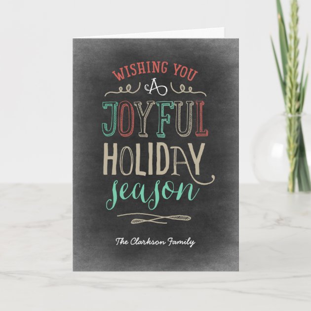 Joyful Season Holiday Greeting Card