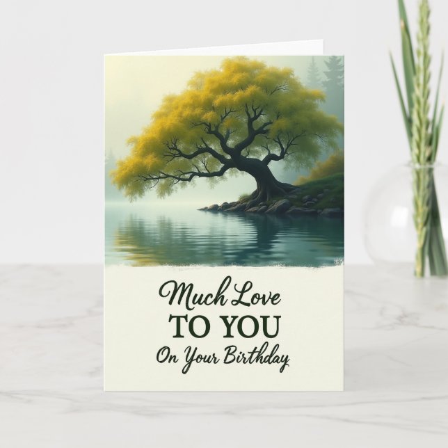Joyful Serene Tree Card (Front)