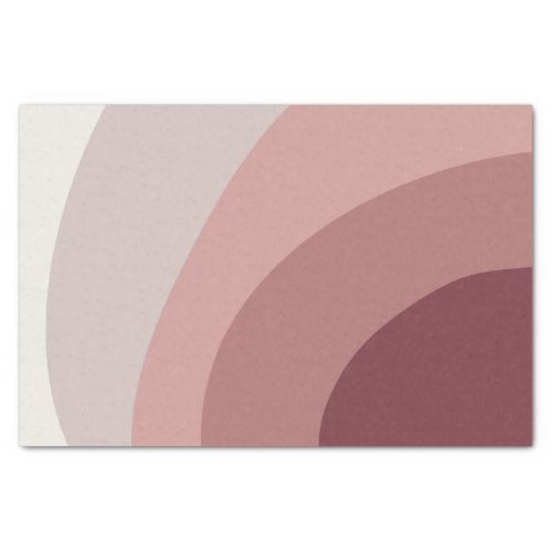 Joyful Shades  Wavy Colorblock Blush Stripe Tissue Paper