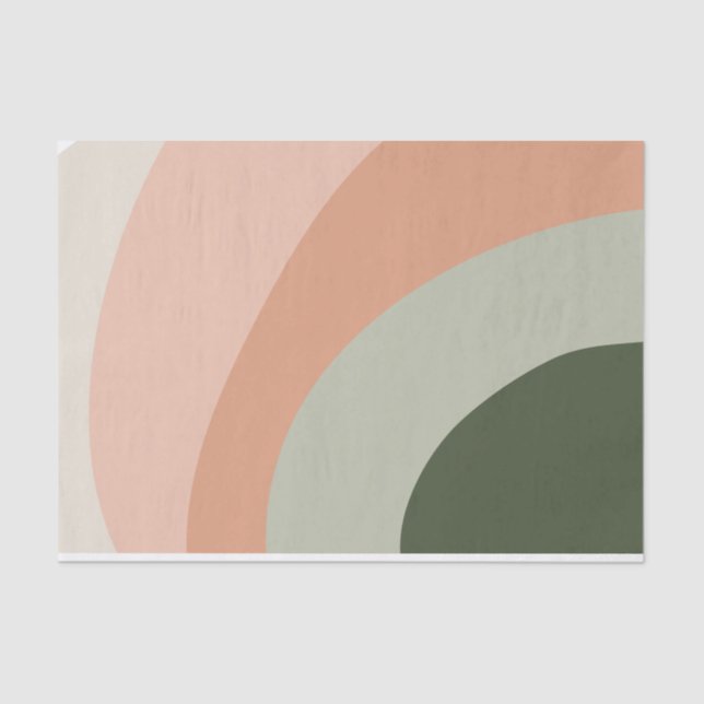 Joyful Shades | Wavy Colorblock Tissue Paper (Front)