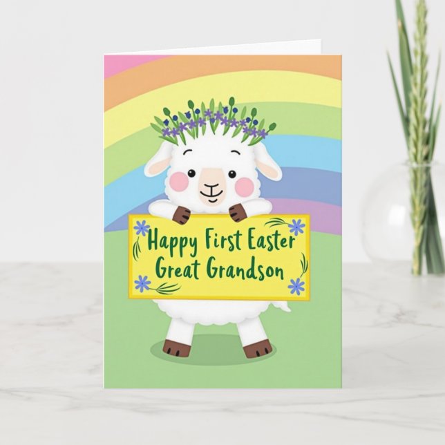 Joyful Sheep Celebration Card (Front)