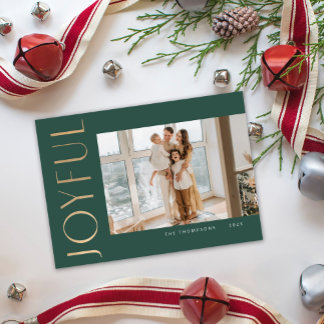 Joyful Simplicity Template Christmas Card