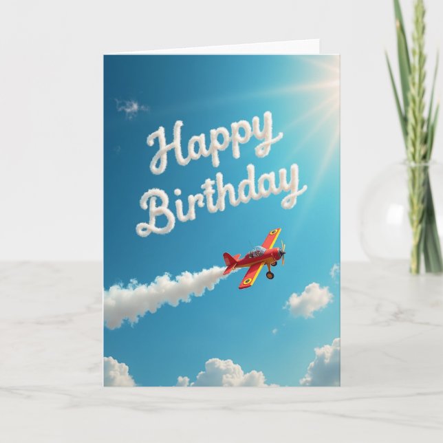 Joyful Sky Plane Card (Front)