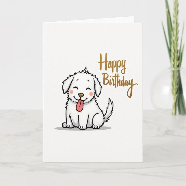 Joyful Smiling Birthday Card (Front)