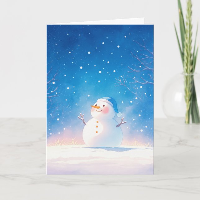 Joyful Snowman Card (Front)