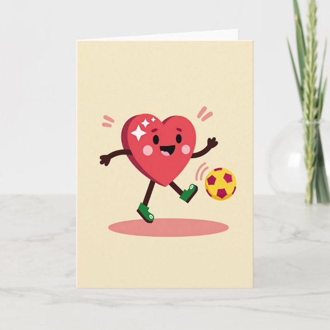 Joyful Soccer Heart Card (Front)