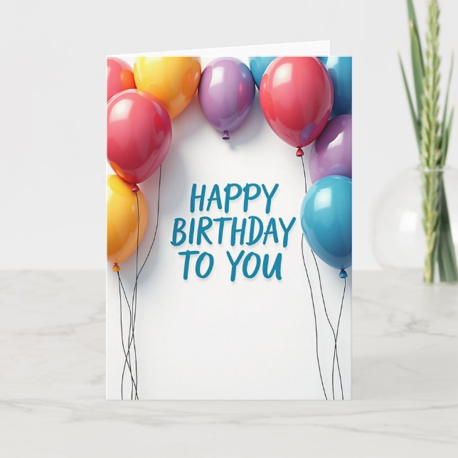 Joyful Sphere Birthday Card (Front)