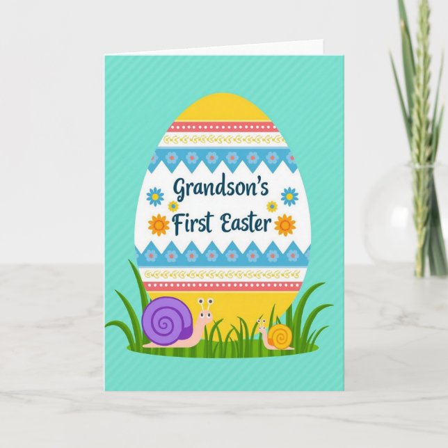 Joyful Spring Egg Celebration Card (Front)