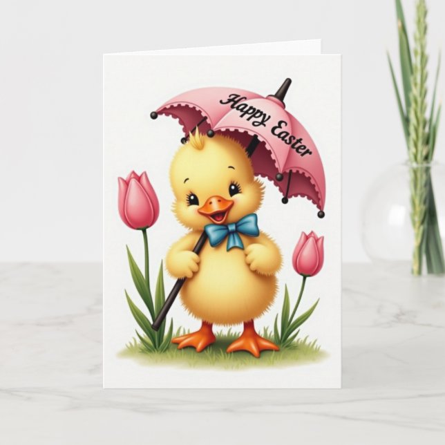 Joyful Spring Fowl Greeting Card (Front)