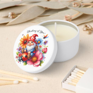 Joyful Spring Garden Gnome & Lady Bug Gifting Mini Candle Favors