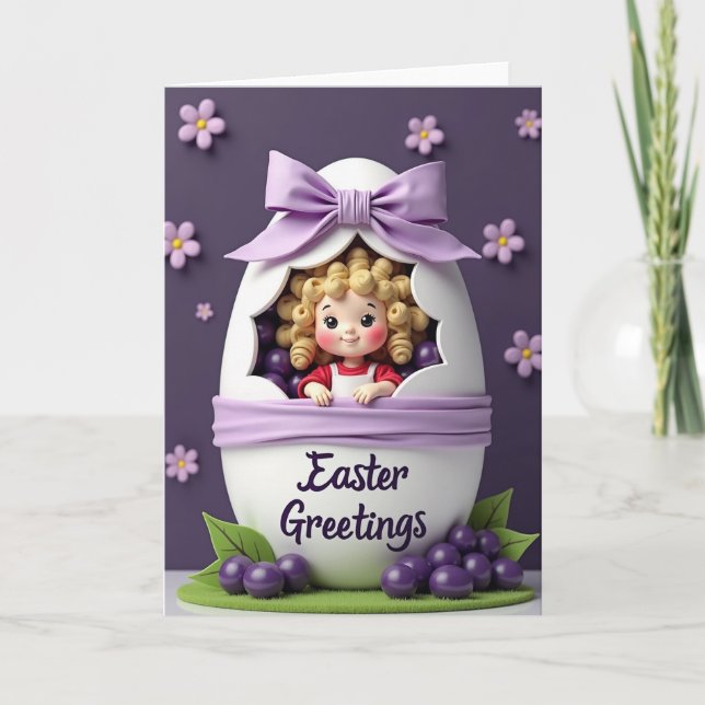Joyful Springtime Egg Card (Front)