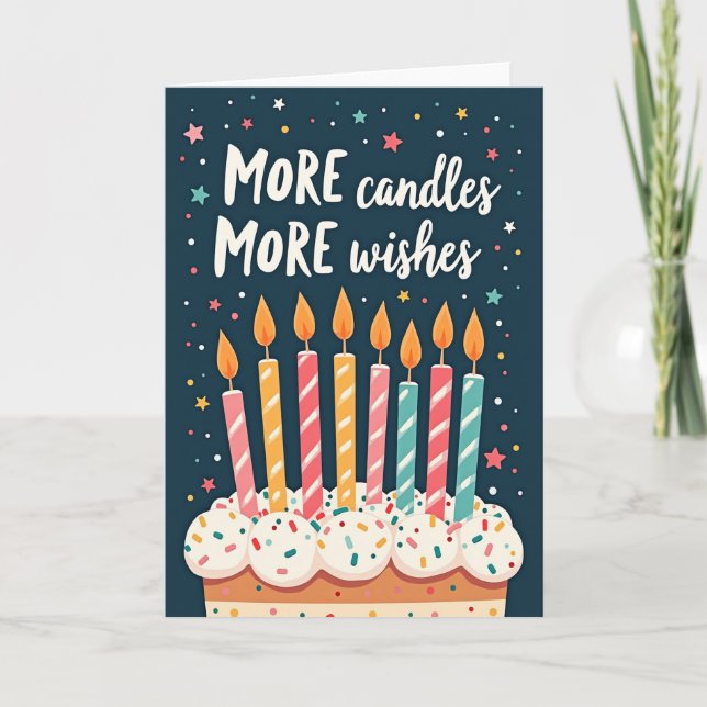 Joyful Sprinkled Cake Birthday Card (Front)