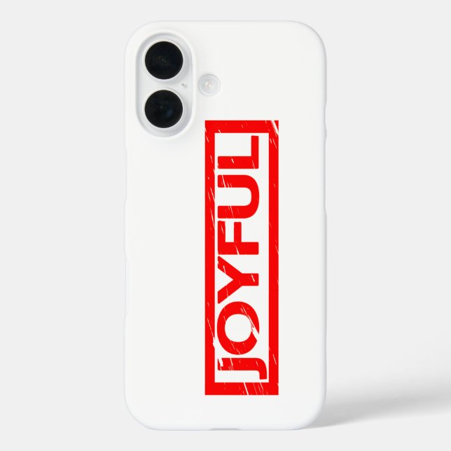 Joyful Stamp Case-Mate iPhone Case (Back)