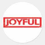 Joyful Stamp Classic Round Sticker