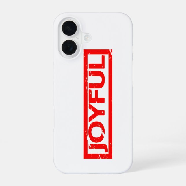 Joyful Stamp Iphone Case (Back)