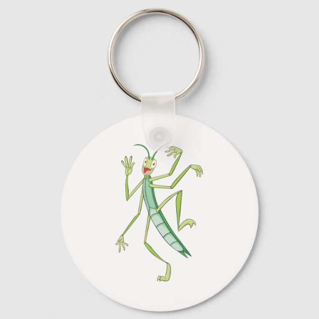 Joyful Stick Insect Keychain (Front)