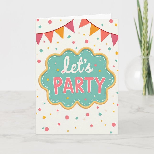 Joyful Stitched Birthday Card (Front)