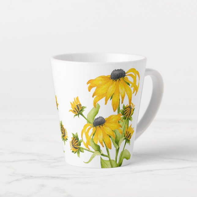 Joyful Summer on a Small Latte Mug (Right Angle)