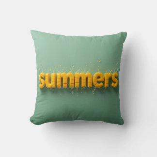 Joyful Summers Mango Pillow for Sunny Vibes