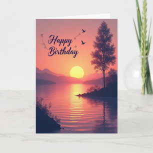 Joyful Sunset View Card