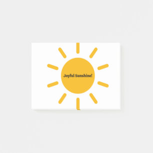 JOYFUL SUNSHINE POST-IT NOTES