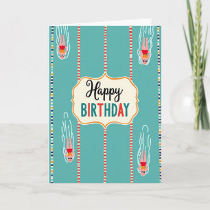 Joyful Swim Birthday Card