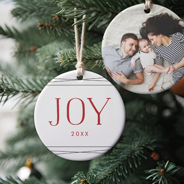 Joyful Symmetry | Double-Sided Photo Ceramic Ornament (Creator Uploaded)