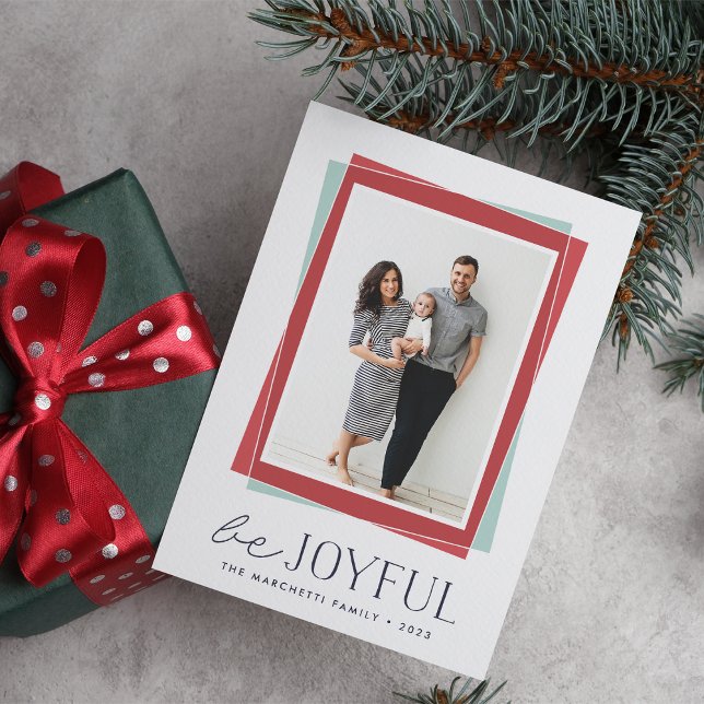 Joyful Symmetry | Holiday Photo Card (Creator Uploaded)