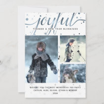 JOYFUL Tidings Photo Color Matching Typography Holiday Card