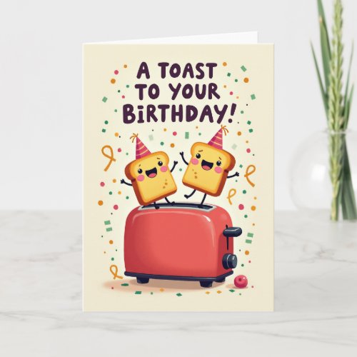 Joyful Toaster Birthday Card