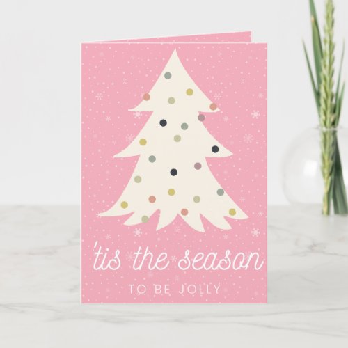 Joyful Transgender Christmas Tree Holiday Card 