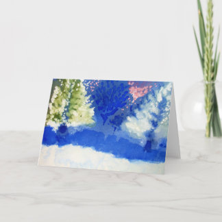 joyful trees greeting card for the holiday season