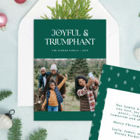 Joyful & Triumphant Religious Christmas Photo