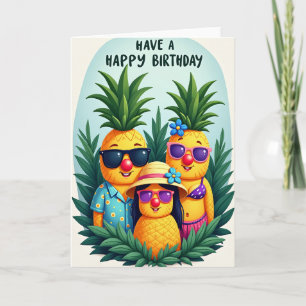 Joyful Tropical Fruit Card