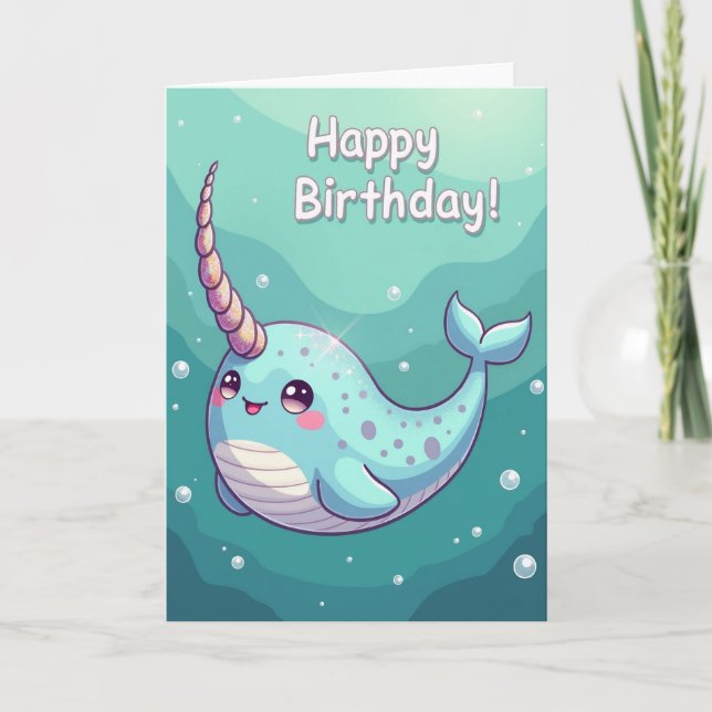 Joyful Underwater Creature Card (Front)