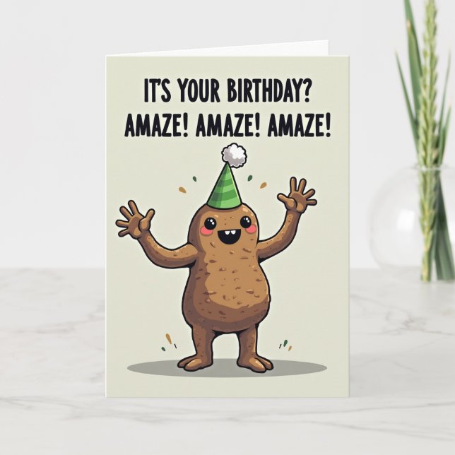 Joyful Veggie Character Card (Front)