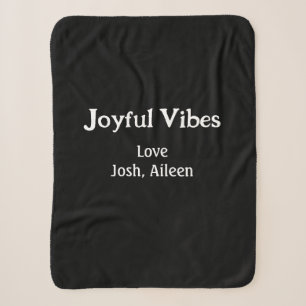 Joyful Vibes green Christmas holidays love family Sherpa Blanket