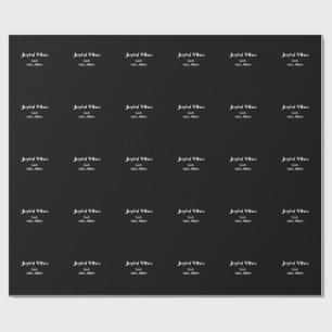 Joyful Vibes green Christmas holidays love family Wrapping Paper